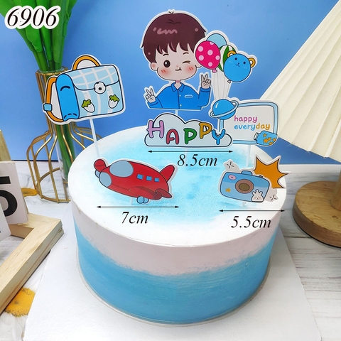 SCG-Set cắm bé trai balo xanh TP