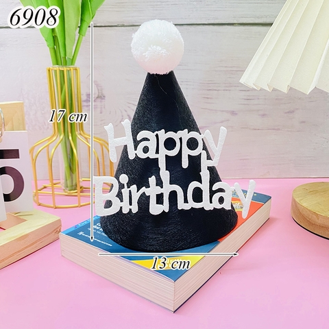 1 Chiếc mũ nỉ Đen gắn chữ HPBD TP
