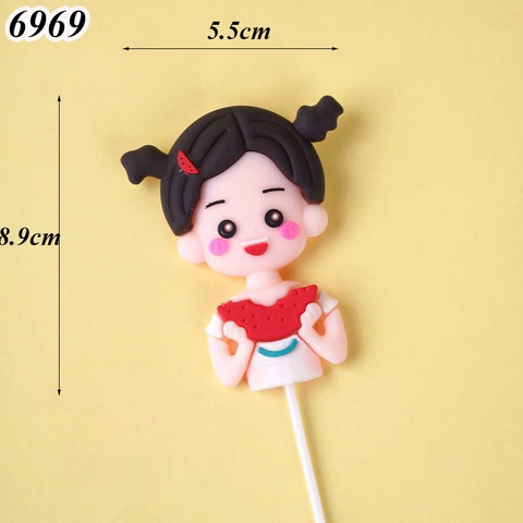 SLC-Silicon Bé Gái Cầm Dưa Hấu
