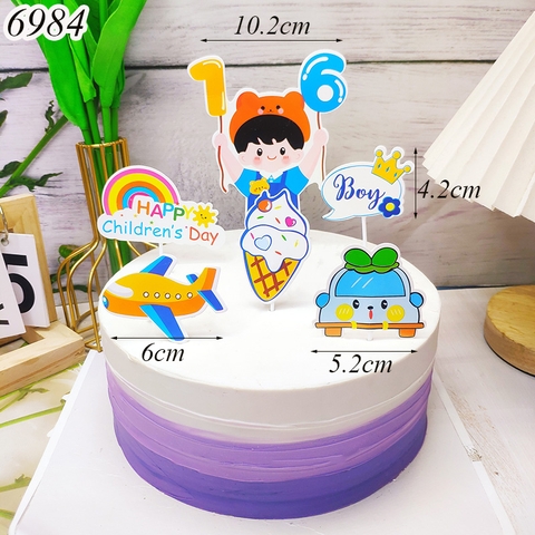 SCG-Set cắm bé trai ô tô xanh TP