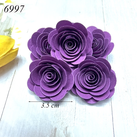1 Bông Hoa Giấy 3.5cm Tím