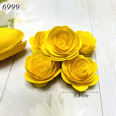 1 Bông Hoa Giấy 3.5cm Vàng