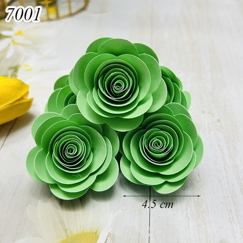 1 Bông Hoa Giấy 4.5cm Xanh Ngọc