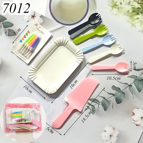 Bộ dao dĩa  NẾN XOẮN  túi hồng TP