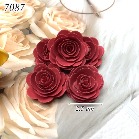1 Bông Hoa Giấy 2.5cm Đỏ