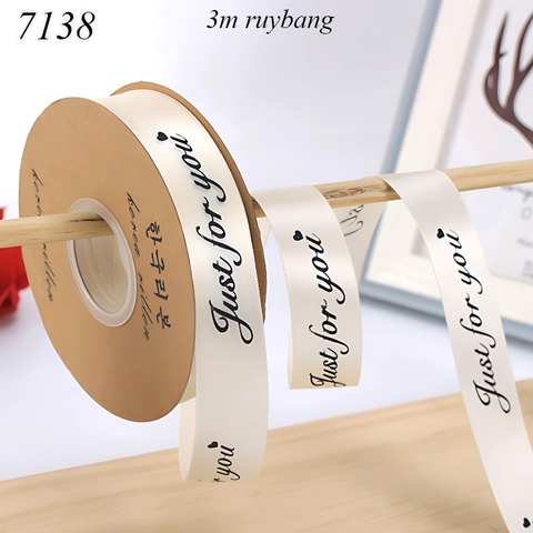 Lẻ 3m Ruybang just for you trắng sữa khổ 2.5cm