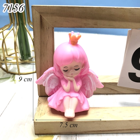 Tuong - Em Bé Thiên Thần Vương Miện Hồng Nhựa Mềm Size Nhỏ