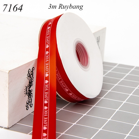 Lẻ 3m Ruybang Love you đỏ tươi