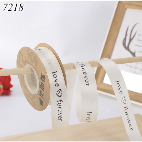 Cuộn 45m Ruybang Love Forever Trắng Sữa 2.5cm