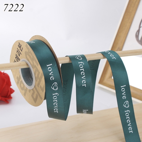 Cuộn 45m Ruybang Love Forever Xanh Lá Đậm 2.5cm