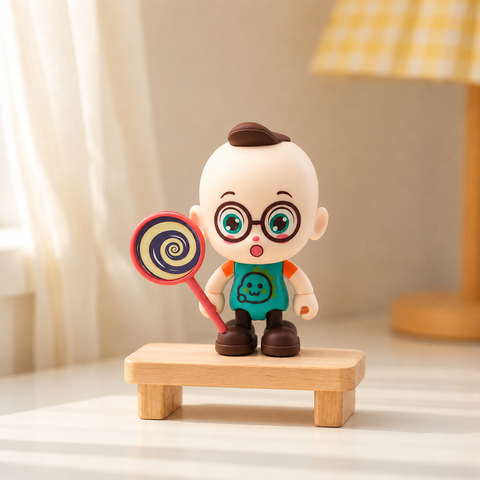 Bé trai kẹo mút nhựa nhẹ TQ