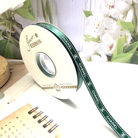 Cuộn 45m Ruybang Chanel Xanh Lá Đậm 1cm