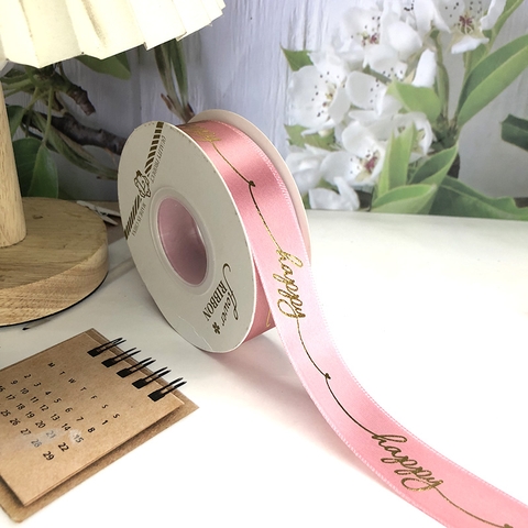 Cuộn 25m Ruybang Happy Hồng Đậm 2.5cm