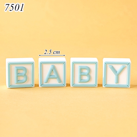 SLC- Silicon Chữ Baby Xanh Đặc Loại Nhỏ