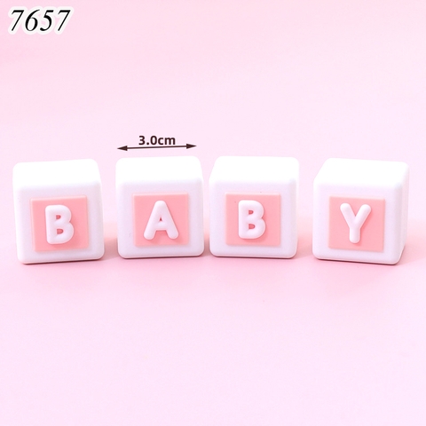 SLC- Silicon Chữ Baby Hồng Đặc Loại To