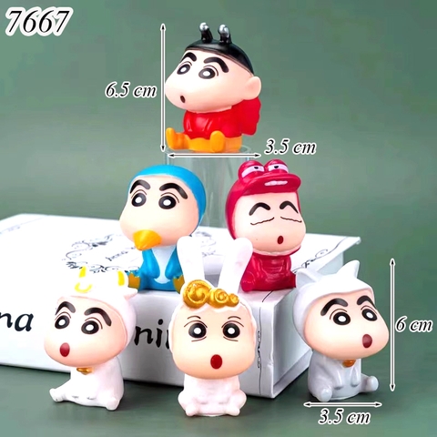 Bộ 6 Nhân Vật Shin Cậu Bé Bút Chì