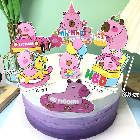 SCG-Set cắm Capybara hồng HD