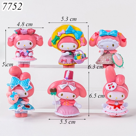 Bộ 6 Thỏ Melody nhựa đặc TQ