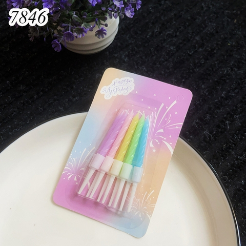 1 Vỉ nến xoắn macaron TQ