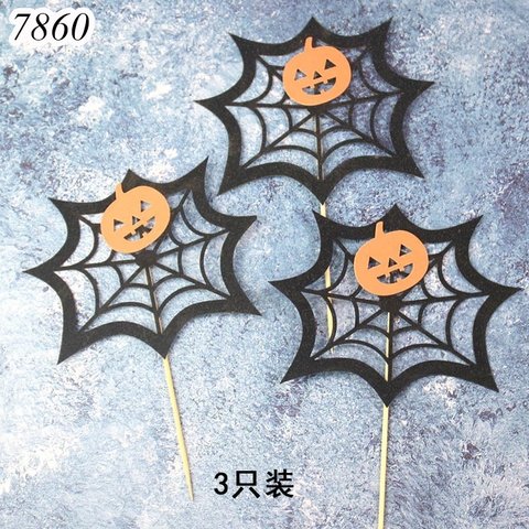 SCG-Set 3 que cắm Halloween Mạng Nhện Bí Ngô TQ