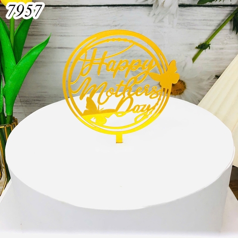 MK - 10 Meka Happy Mother Day Viền Tròn Bướm Vàng
