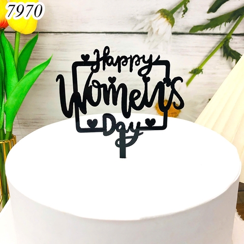 MK - 10 Meka Happy Women Day Viền Chữ Nhật Đen