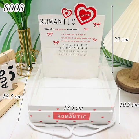 Hộp meka ROMANTIC TRẮNG 18*18*14