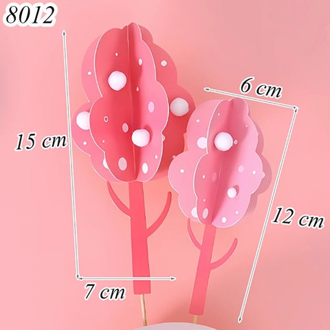 SCG-Set cắm cây hồng lá phong 3 chiều TQ (que cắm rời)
