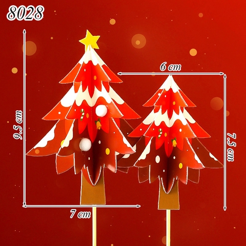 SCG-Set cắm cây thông noel đỏ M2 TQ