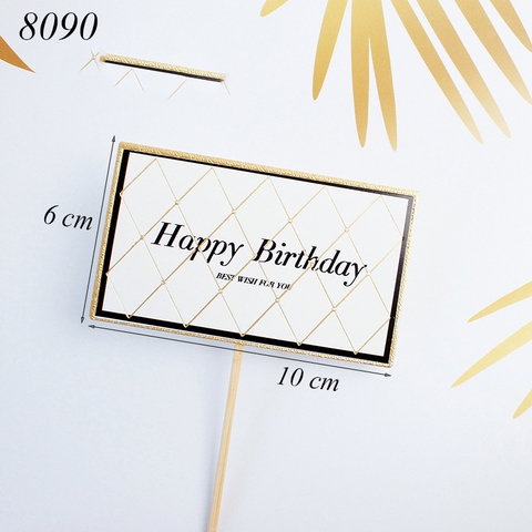 Thiệp chữ Happy Birthday TQ