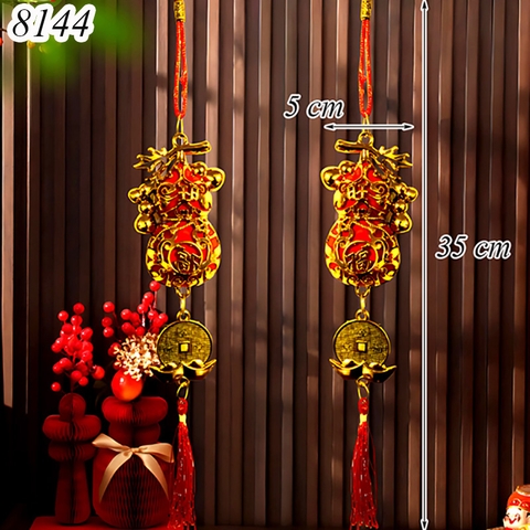 Tết-Dây treo bầu rượu 5*35cm TP (XM075)