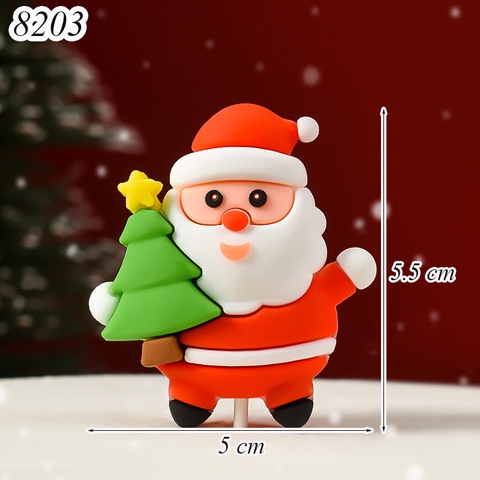 SLC-Que cắm Silicon ông già noel cầm cây thông TQ