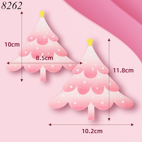SCG-Set 10 cây thông lớn nhỏ hồng TQ