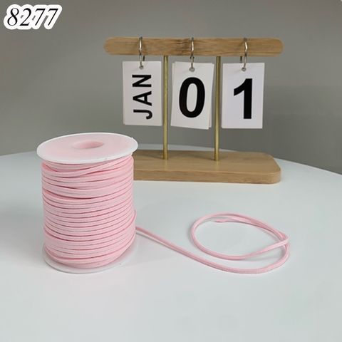 Dây da lộn màu hồng nhạt dài 45m TQ