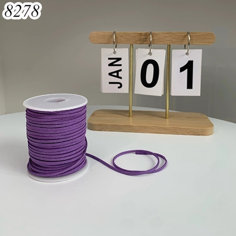 Dây da lộn màu tím dài 45m TQ