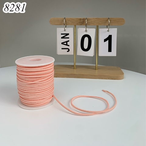 Dây da lộn màu hồng anh đào dài 45m TQ