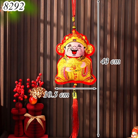 Tết-Dây treo thần tài nhồi bông 1 cái 11*45cm TP