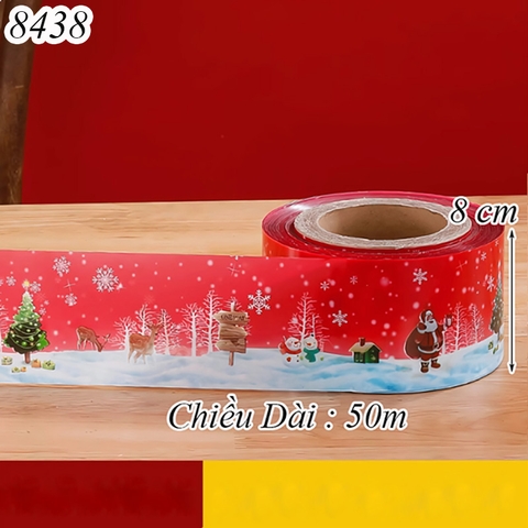 Cuộn thành bánh Noel đỏ
