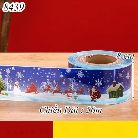 Cuộn thành bánh Noel xanh dương