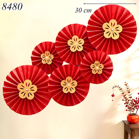 Set 6 quạt hoa
