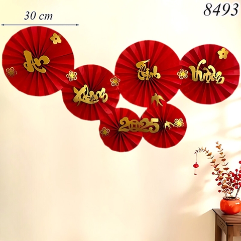 Set 6 quạt chữ An Khang Thịnh Vượng