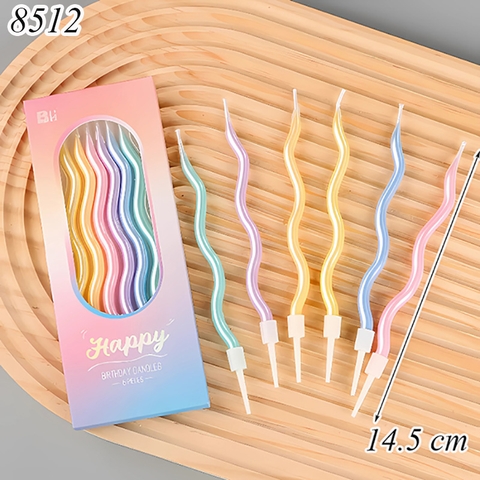 Nến xoắn dài mix màu