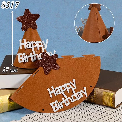 Mũ nỉ HPBD nâu gắn sao
