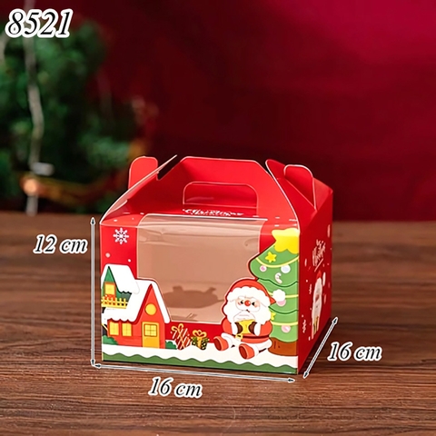 Hộp noel cupcake 4 bánh