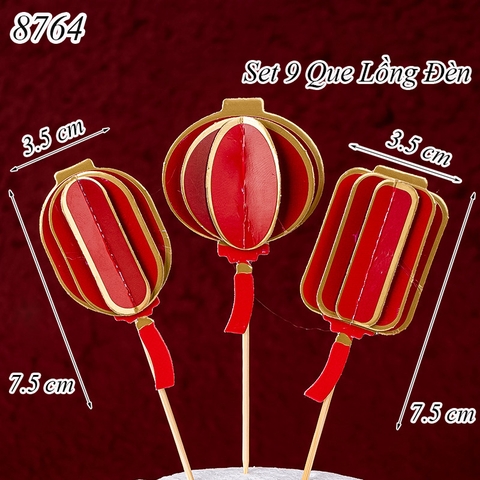 SCG-Set 9 que cắm tết lồng đèn 3D TQ
