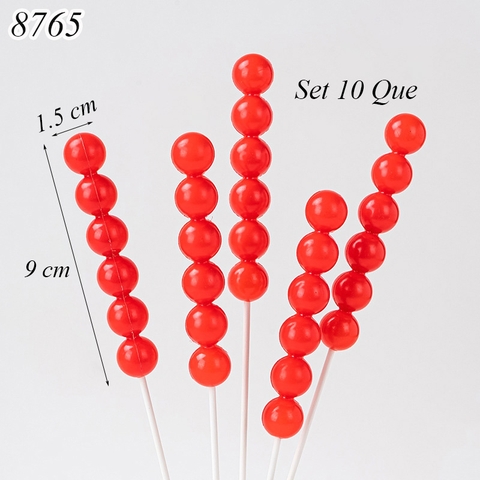 SCG-Túi 10 que cắm kẹo hồ lô nhựa nhẹ TQ
