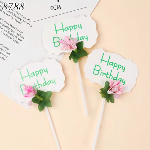 SCG-Set 3 que cắm trắng HPBD gắn hoa TQ