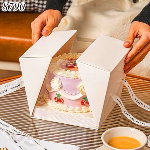 Hộp vuông mở đôi trắng size 22*22*25cm ( 7 chi tiết )