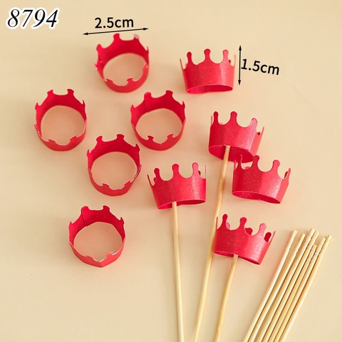 SCG-Set 10 vương miện nhỏ đỏ TQ