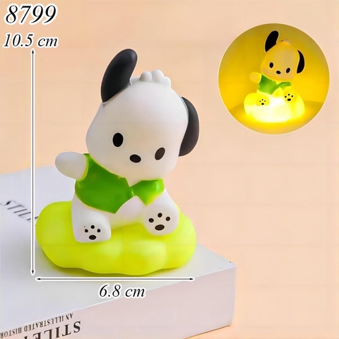 Tượng chó Pancha ngồi mây có đèn led size nhỏ